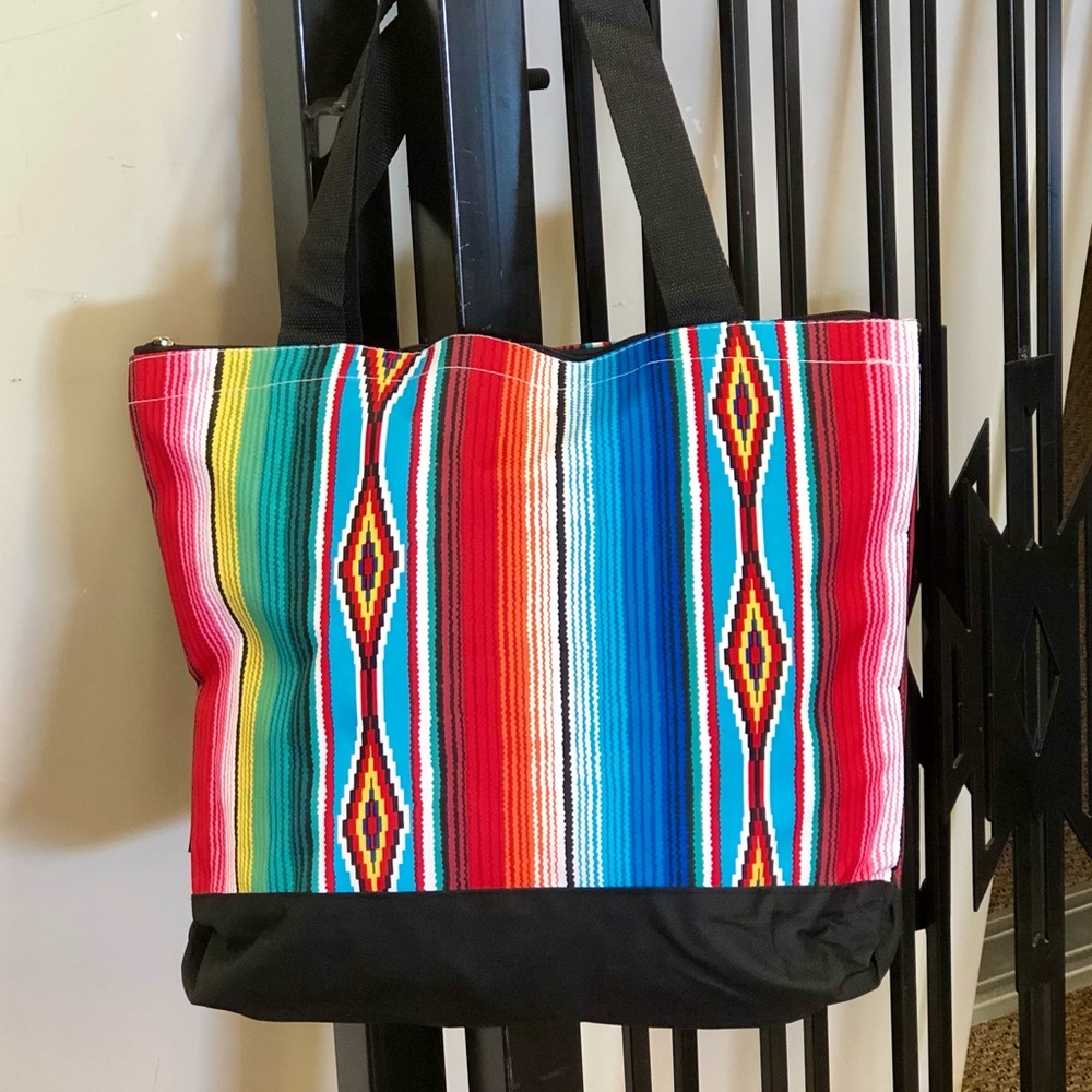 Serape Canvas Print Tote/Travel/Momma Purse - Picture 3 of 3